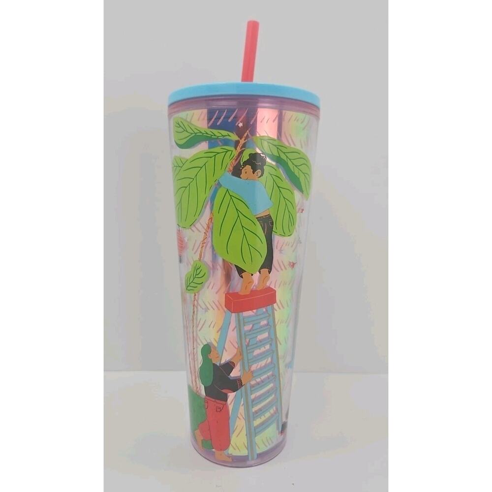 Starbucks Mon Yee Chau Venti Cold Cup Artists Edition 24oz Tumbler